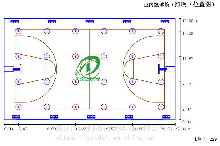 室内篮球馆灯具